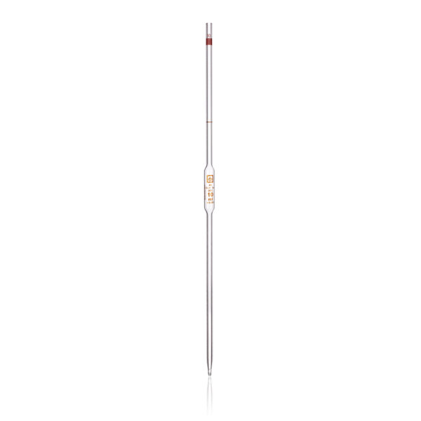 Pipette, Bulb Form, Two Mark, Class AS, Borosilicate Glass