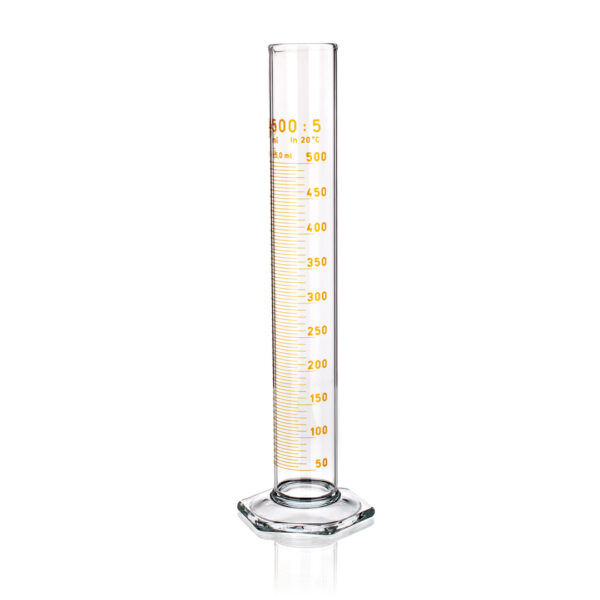 Measuring Cylinder, Brown Graduations, Borosilicate Glass
