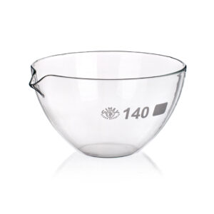 Evaporating Dishes, Flat Bottom, Spouted, Borosilicate Glass