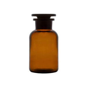 Reagent Bottle, Amber, Wide Mouth, Soda Glass
