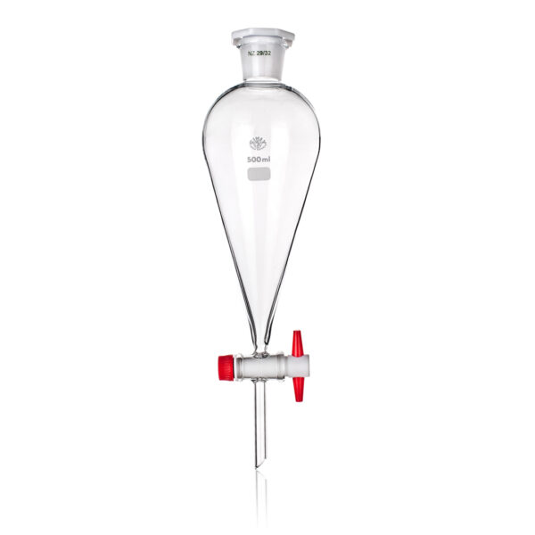 Funnel, Separatory, Pear Shape, Borosilicate Glass