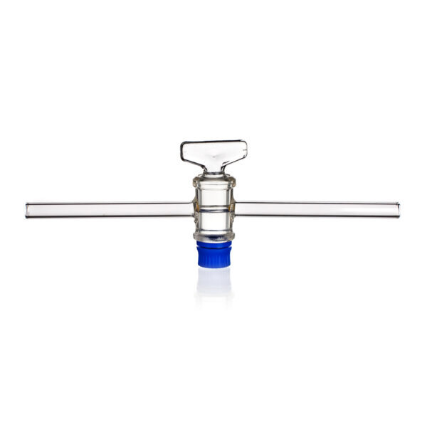 Stopcock, Straight Bore, Glass Key, Borosilicate Glass