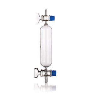 Gas Collecting Tube, Straight Bore Stopcock and Three Wat Stopcock, Borosilicate Glass