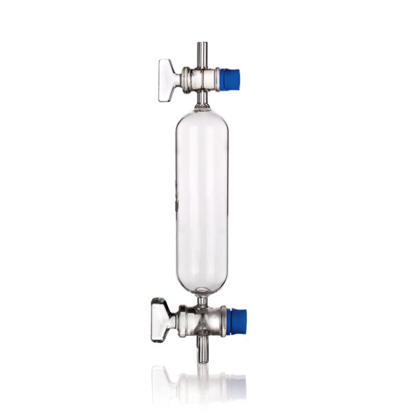 Gas Collecting Tube, Straight Bore Stopcock and Three Wat Stopcock, Borosilicate Glass