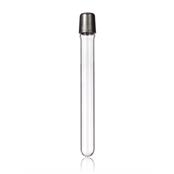 Test Tubes, Metal Cap, Borosilicate Glass