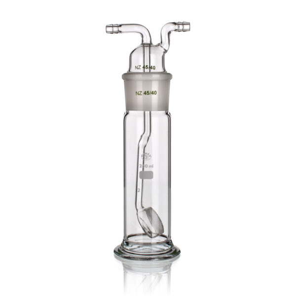 Gas Washing Bottle, Sintered Disc, Borosilicate Glass
