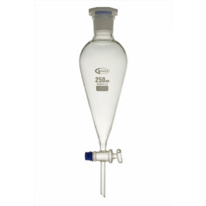 Funnel, Separating, Squibb Shape, Glass Stopcock, Borosilicate Glass