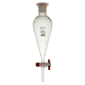 Funnel, Separating, Squibb Shape, PTFE Stopcock, Borosilicate Glass