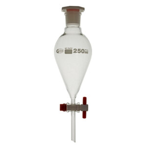 Funnel, Separating, Pear Shape, PTFE Stopcock, Borosilicate Glass