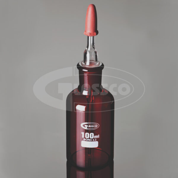 Bottle, Dropping, Amber, Borosilicate Glass