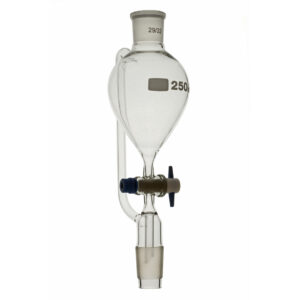 Funnel, Pressure Equalizing, Pear Shape, Glass Stopcock, Borosilicate Glass