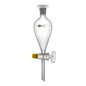 Separatory Funnel, Squibb Shape, Glass Key, Borosilicate Glass