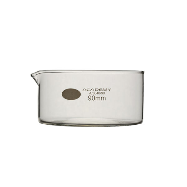 Crystallising Dish, Flat Bottom With Spout, Borosilicate Glass