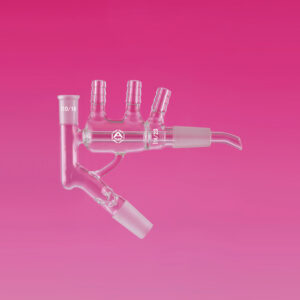 Distillation Link, Short Path, Vigreux, Used With A 25mm Immersion Thermometer, Glass