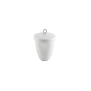 Crucible, Tall Form, With Lid, Porcelain