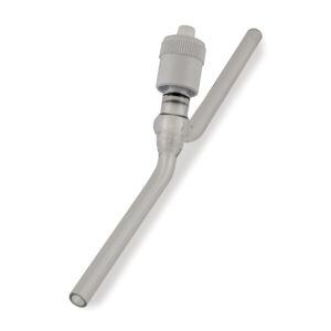 Greaseless HV Valve, In-line, Fast Thread, Glass / PTFE