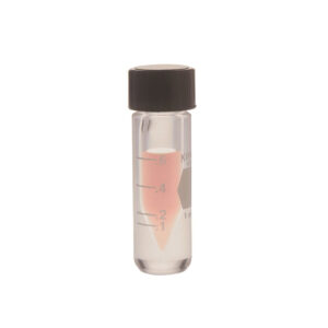 Graduated ACCUFORM. Vials with Solid Top Closures and PTFE-Faced White Rubber Liners