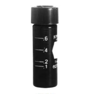 Graduated ACCUFORM. Vials with Open Top Closures and PTFE-Faced Silcone Septa
