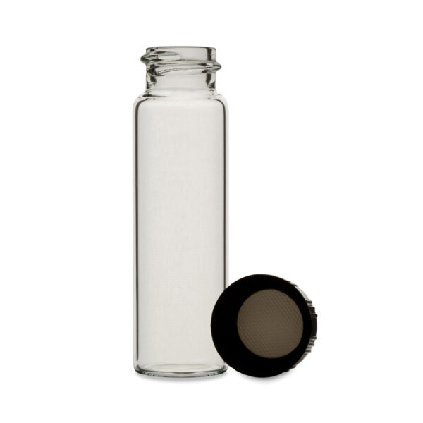 51  Expansion Vials with Black Phenolic Caps and Rubber Liners