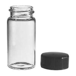 51  Expansion Vials with Black Phenolic Caps and Rubber Liners
