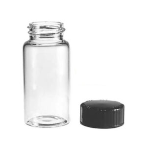 51  Expansion Vials with Black Phenolic Caps and Polyvinyl-faced Liners