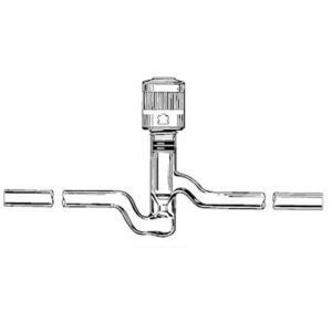 HI-VAC Straight Valves with Tip O-Rings and Glass Plug