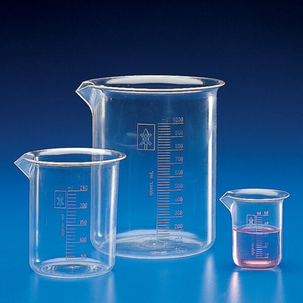 Graduated Beaker Low Form Class B, Material PMP (TPX)