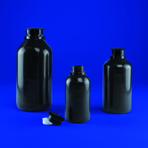 Narrow Neck Bottles Grey, Material PE