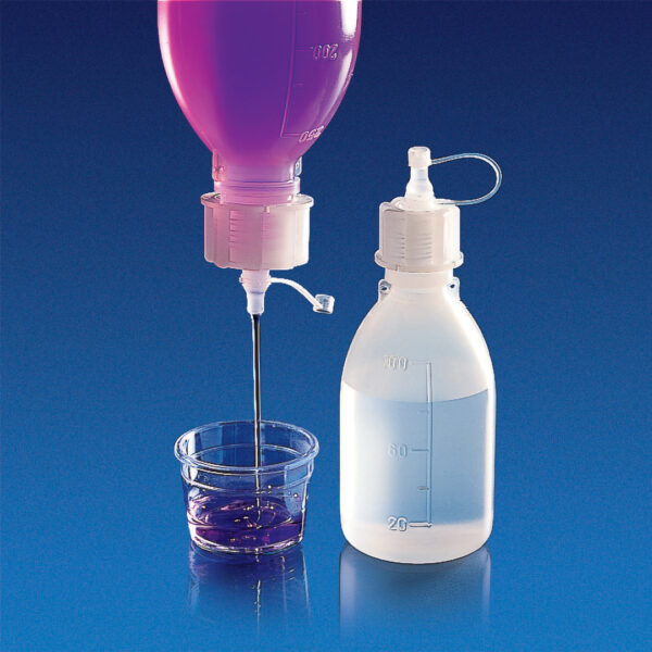Short Spout Dropping Bottle Screw Caps, Material PE