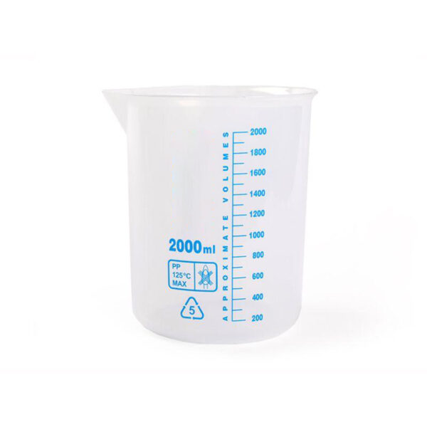 Beaker, Plastic, Blue Graduation