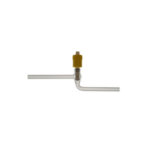 Greaseless Hv Valve, Straight, Fine, PTFE Key, Glass / PTFE